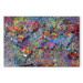 Canvas Art Print Map: Jackson Pollock inspiration  92599