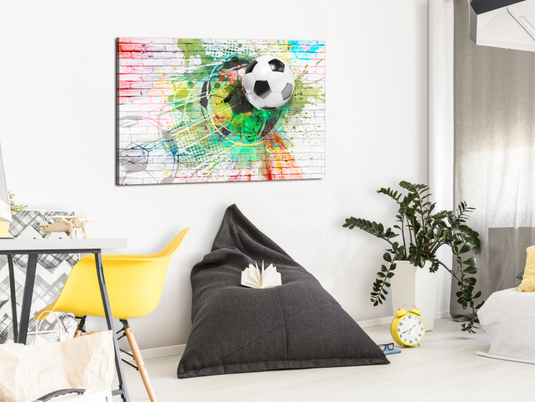 Canvas Art Print Colourful Sport (Football) 97999 additionalImage 3